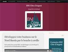 Tablet Screenshot of bni-cote-dargent.com